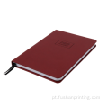 Notebook de diário personalizado com fotos livres de logotipo